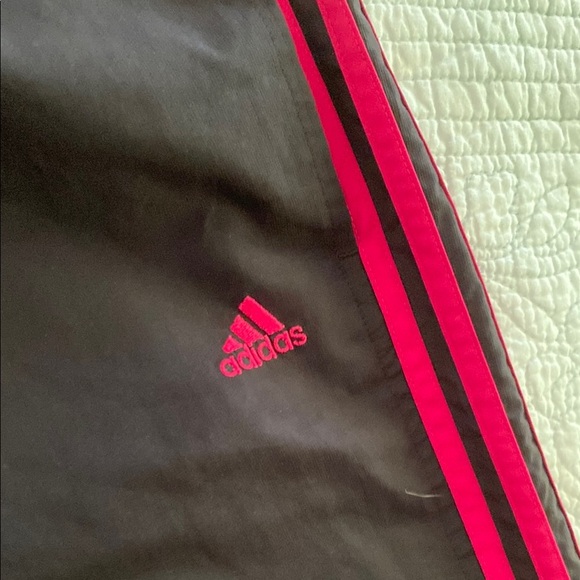 Adidas Black and Pink Track Pants for Active Performance - Picture 3 of 4